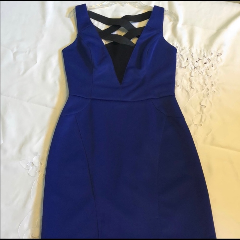 Betsey Johnson mini criss-cross back dress